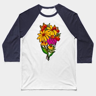 Coneflowers Baseball T-Shirt